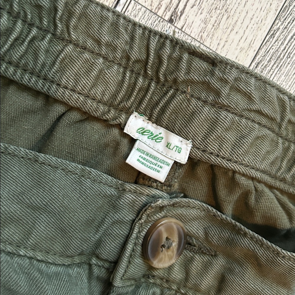 *closet clean out* Aerie Sage Green Casual Shorts xl - Picture 3 of 6